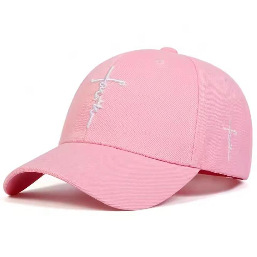 Fashion Faith Embroidery Baseball Cap for Men and Women, Spring Summer Sun Hat with Snapback and Hip Hop Trucker Cap