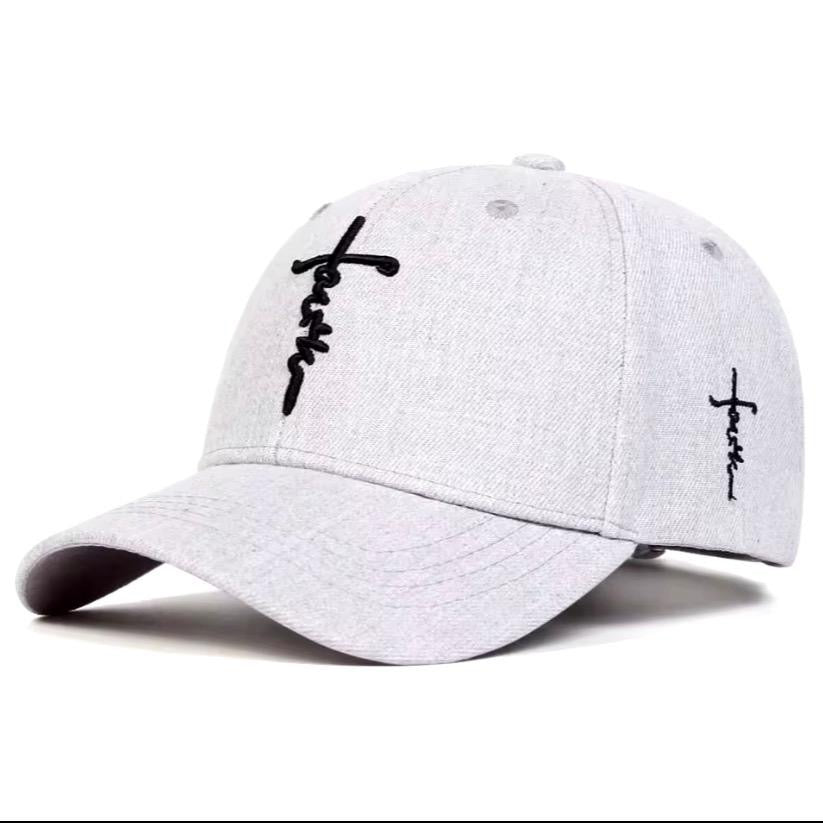 Fashion Faith Embroidery Baseball Cap for Men and Women, Spring Summer Sun Hat with Snapback and Hip Hop Trucker Cap