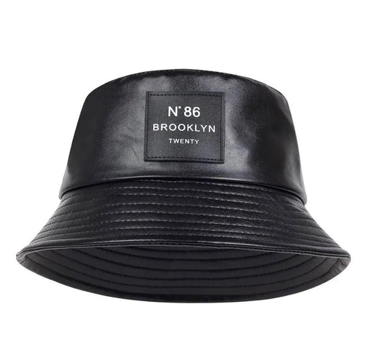 Spring summer Brooklyn panama Bucket hat outdoor travel hat fashion sun hat men and women leather Panama hat