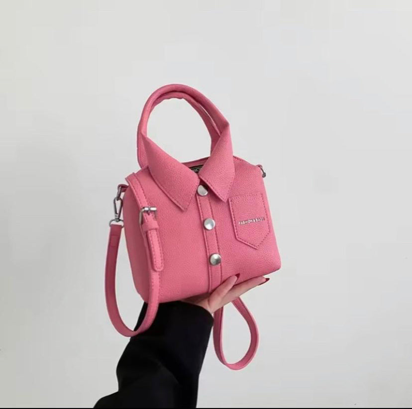 Women's PU Square Compact Shoulder and Crossbody Bag with Unique Zipper Design - High Quality Handbag for 2025 Designer Style